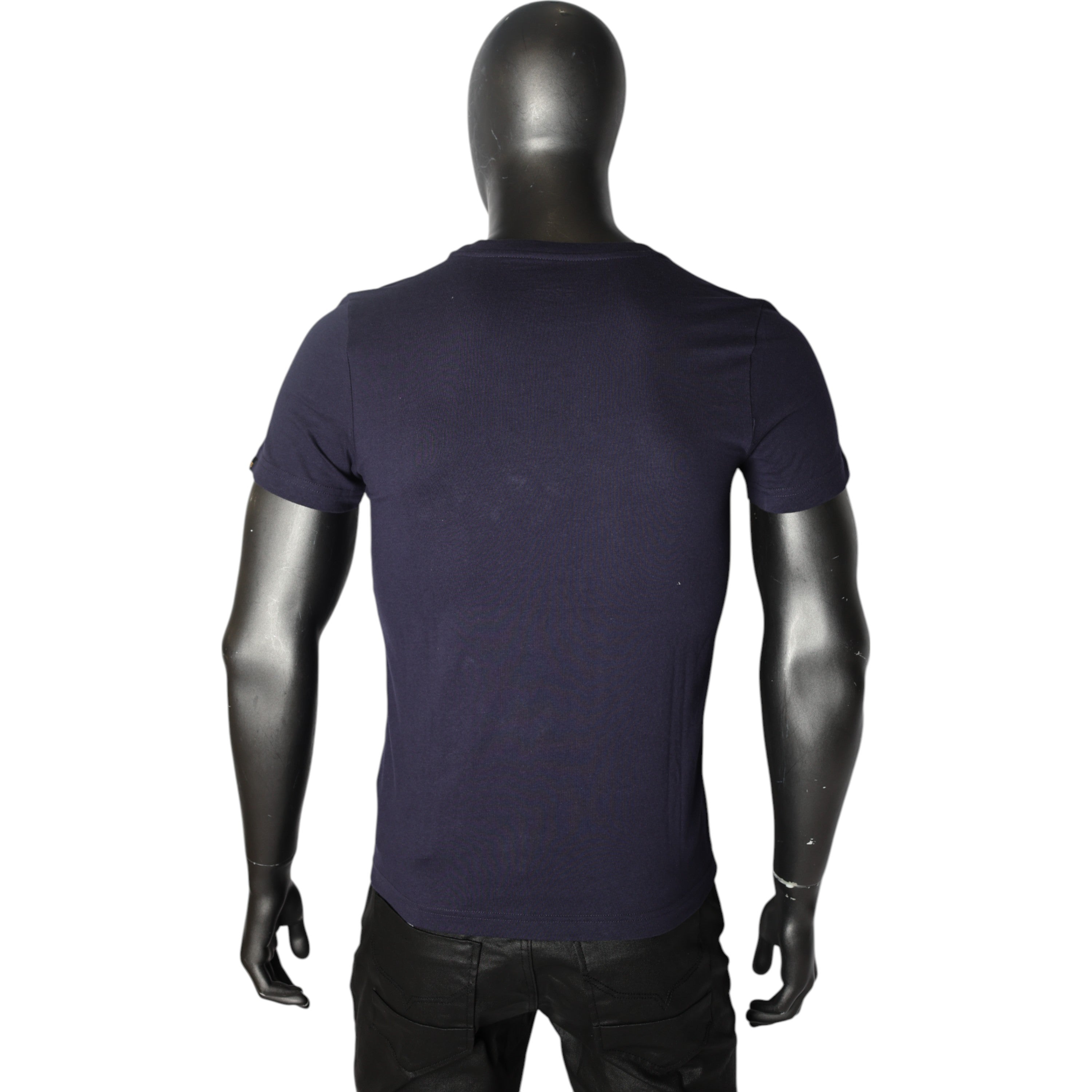 Alpha T-Shirt Foil Print Navysil